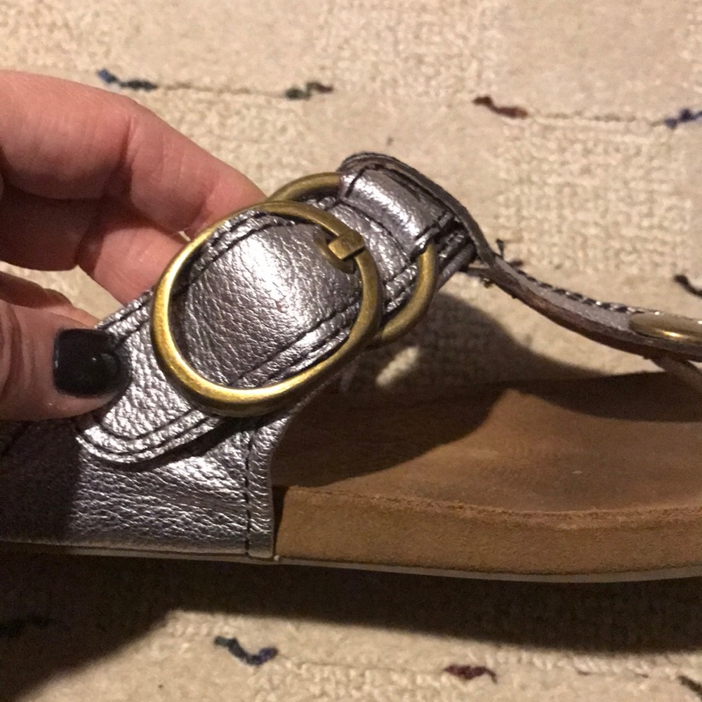 Metallic silver sandals - Picture 5 of 7